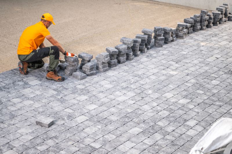 Multi-Row Paver Installation
