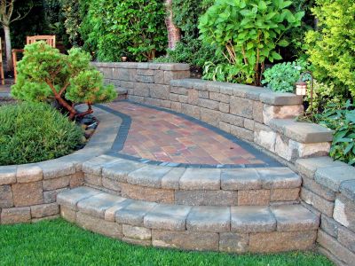 Brick Paver Courtyard